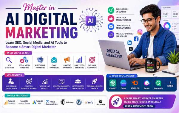 Master in AI Digital Marketing: Learn SEO, Social Media, and AI Tools to Become a Smart Digital Marketer