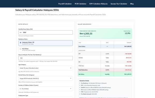 Why an Online _PCB Calculator_ Is Essential for Payroll Management in Malaysia